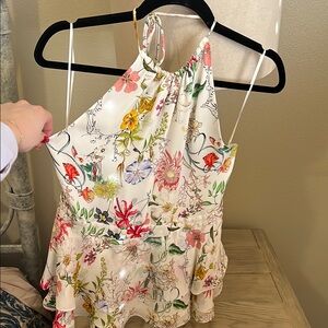 Floral Halter Neck Top